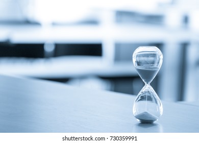 Sand clock, business time management concept - Shutterstock ID 730359991