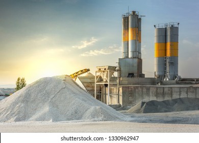Sand destined to the manufacture of cement in a quarry - Shutterstock ID 1330962947