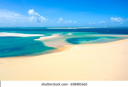 Sand dunes and beaches in Mozambique 