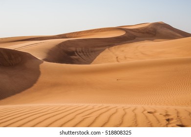 Sand Dunes In Dubai Desert