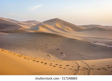 Sand Dunes In Gobi Desert, China