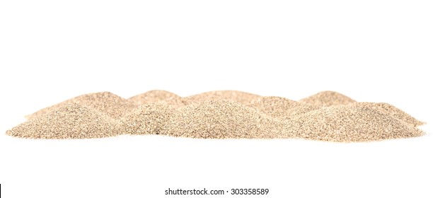 sand dunes isolated on white background - Shutterstock ID 303358589