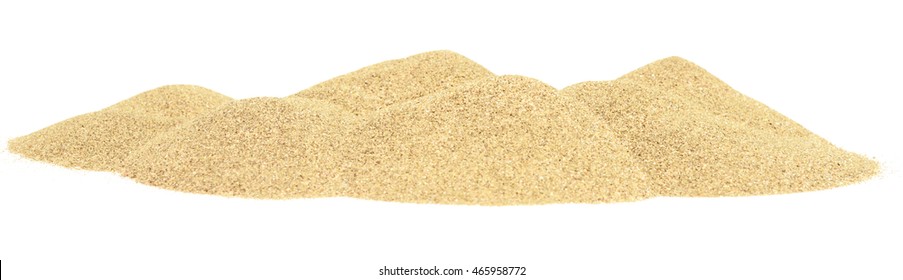 sand dunes isolated on white background
