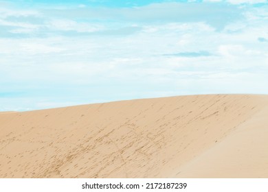 Sand dunes in Jericoacoara Ceará Brazil.Tourist and paradisiacal place with clean and beautiful skies.Vacation concept. Travel concept. Copy space. - Shutterstock ID 2172187239