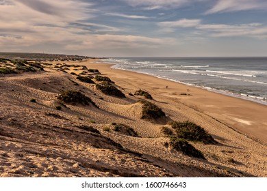 Sand Dunes Near Sidi R´bat On The Atlantic Coast Of South Morocco In The National Park Of Souss Massa