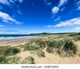 Sand Dunes On Devon Beach England, UK