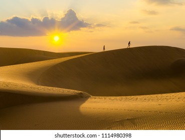 Sand Dunes On Gran Canaria