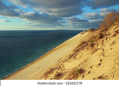 Sand Dunes On Lake Michigan/sleeping Bear Dunes