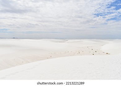 Sand Dunes On A Partly Cloudy Day 