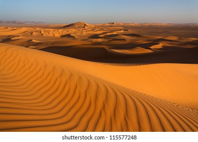 Sand Dunes In The Sahara Desert