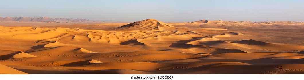 Sand Dunes In The Sahara Desert