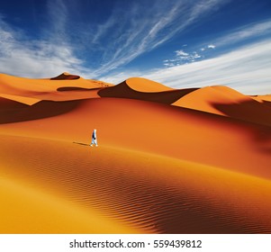 Sand dunes of Sahara Desert, Algeria