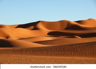 Sand Dunes In Sahara Desert, Libya