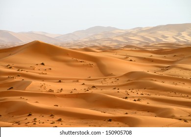 Sand Dunes In The Sahara Desert, Morocco