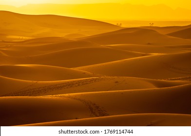 Sand dunes at sunset in Sahara Desert in Morocco - Shutterstock ID 1769114744