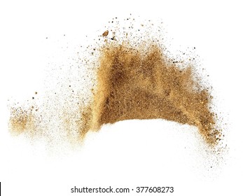 Sand explosion - Shutterstock ID 377608273