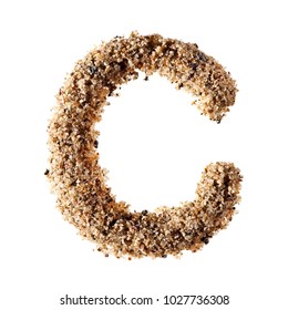 Sand Letter C