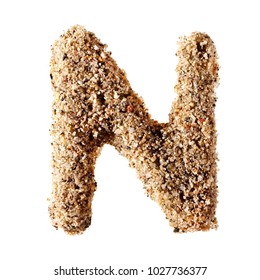 Sand Letter N