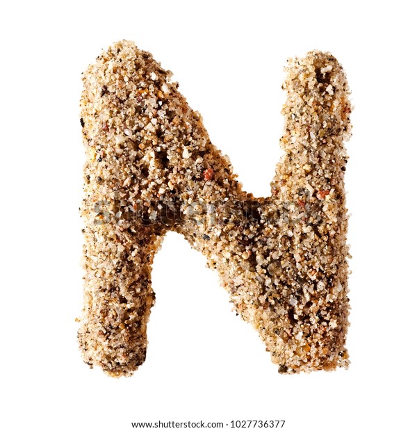 Sand Letter N Stock Photo (Edit Now) 1027736377