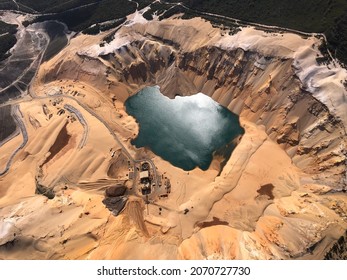 Sand mine in Stradbroke Island, Queensland, Australia 