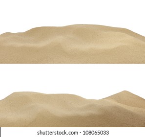 Sand On The Beach Background Texture Isolated