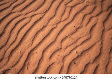 Sand pattern in Wadi Rum desert, Jordan