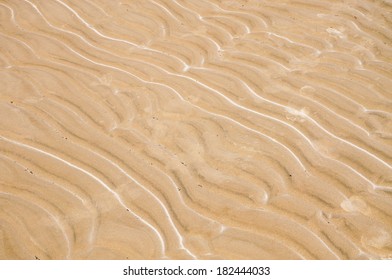 Sand Patterns In Santa Ana Beach, Near Juan Lacaze, Colonia, Uruguay