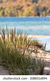 Sand Point Beach At Pictured Rocks National Lakeshore In The Upper Peninsula Of Michigan During Fall