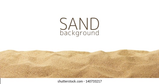 The sand scattering isolated on white background - Shutterstock ID 140733217