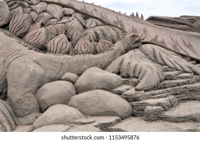 
Sand Sculpture Dinosaur