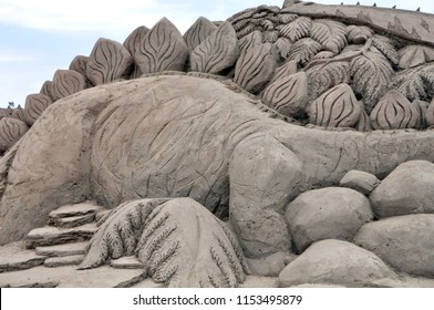 
Sand Sculpture Dinosaur