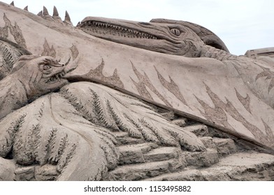 
Sand Sculpture Dinosaur