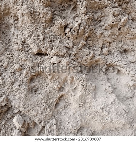 ​Distressed sand texture background from building construction site with uneven rough grain surface