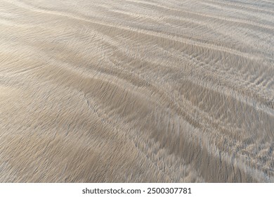 Sand Texture Background, Sandy Beach Pattern, Beige Ocean Dune Wallpaper, Wet Sand Beach Surface Wallpaper