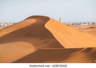 Sand texture in Morocco Sahara Merzouga Desert landscape oriented - Powered by Shutterstock