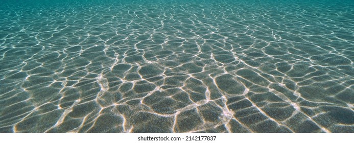 Sand Underwater With Natural Light, Sandy Ocean Floor, Eastern Atlantic Ocean