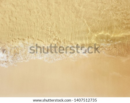 Similar – Foto Bild Luftbild Panoramadrohne Blick auf blaue Meereswellen und schönen Sandstrand in Portugal