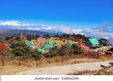 Sandakphu is the highest peak in the district of Illam, Nepal. It is the highest point of the Singalila Ridge in Darjeeling district on the West Bengal-Nepal border.  - Shutterstock ID 1568561296