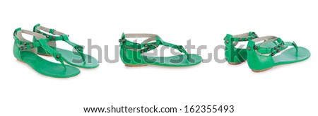 Sandal shoes isolated on the white