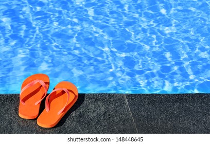 flip flops pool