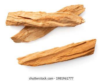 sandalwood sticks isolated on white background, top view - Powered by Shutterstock