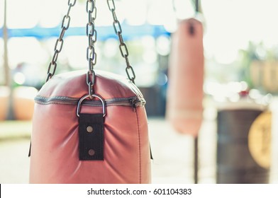 Sandbag At The Boxing Gym.