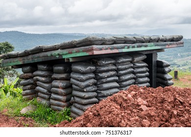 Sandbag Bunker Military Camp Stock Photo (Edit Now) 751376317