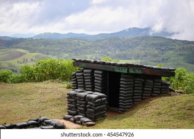 Sandbag Bunker Old Military Bunker Base Stock Photo 454547926 ...