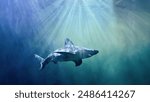 Sandbar shark at aquarium exhibit 