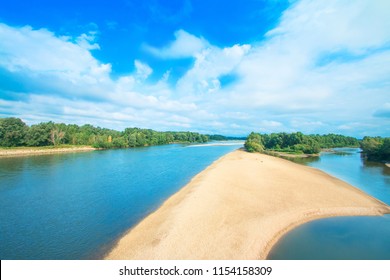 Sandbars Of Drava River In Podravina, Croatia