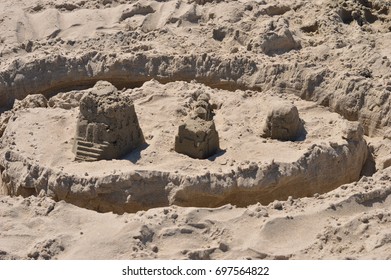 Sandcastle And Moat