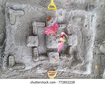 A Sandcastle Viewed From Above