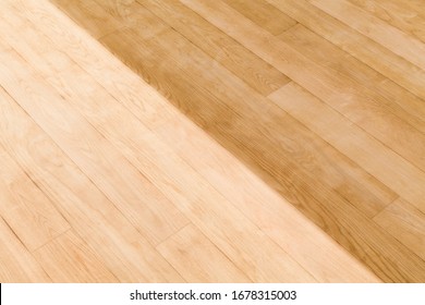 Sanding And Staining Or Waxing A Wood Floor In A Room, UK