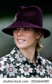 Sandringham, United Kingdom - December 25, 2006: Britain's Zara Phillips, Granddaughter Of Queen Elizabeth II, Attends The Royal Family's Christmas Day Service.


